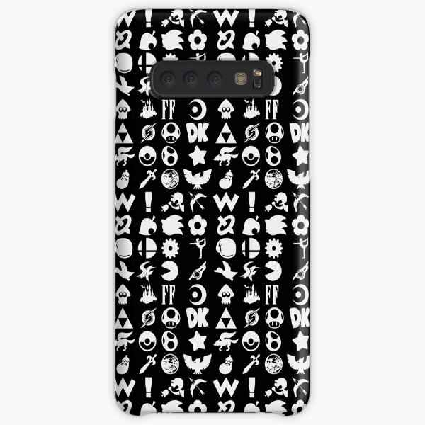 Super Smash Bros. Ultimate Series Logos | White Icons Samsung Galaxy Snap Case