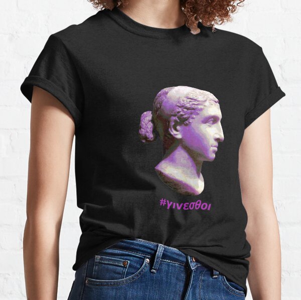 Ginesthoi Cleopatra VII Marble Bust Classic T-Shirt