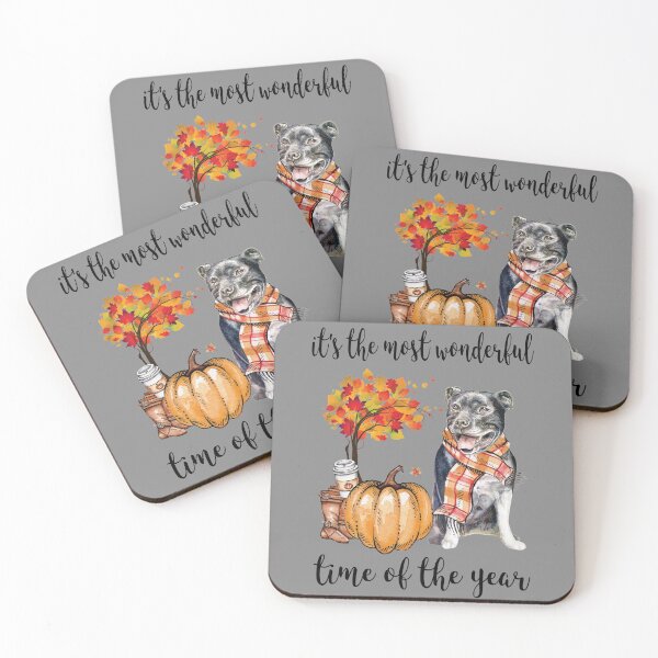 Item preview, Staffie perro y otoño designed and sold by TeeDoozy.