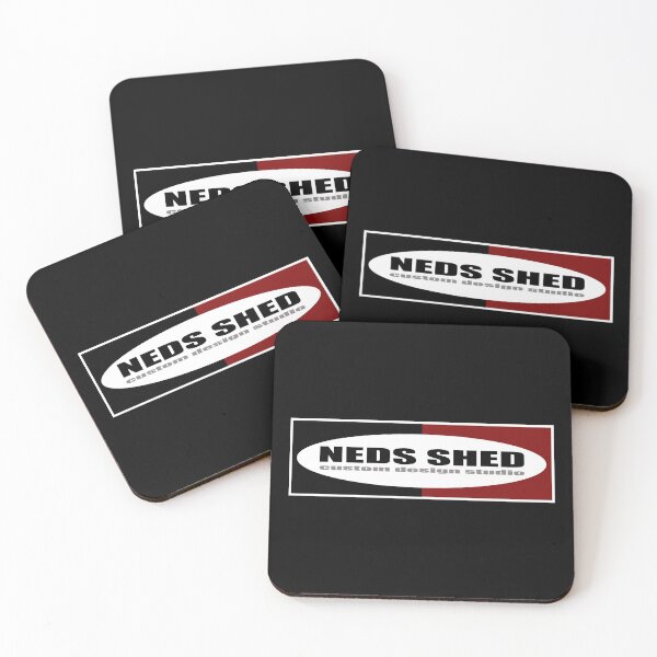 Item preview, NEDS SHED LOGO in red and black with oval designed and sold by NedsShed.