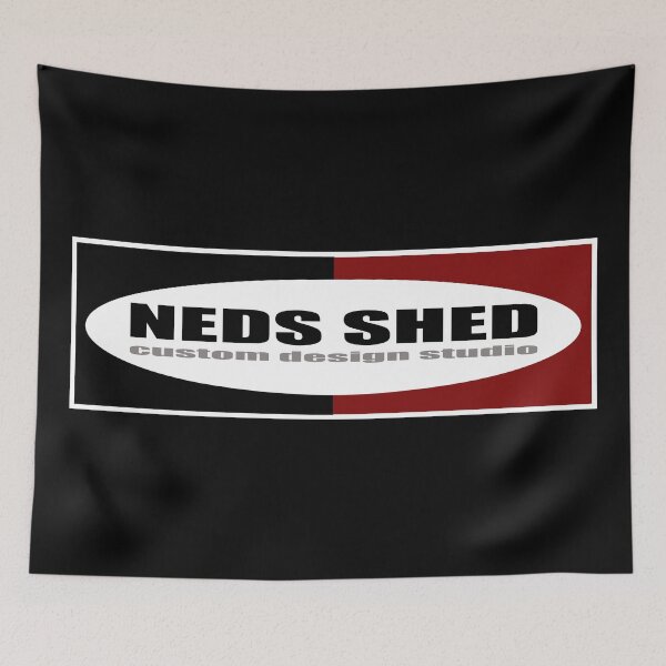 Item preview, NEDS SHED LOGO in red and black with oval designed and sold by NedsShed.