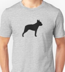 Boston Terrier Silhouette (n) Unisex T-Shirt