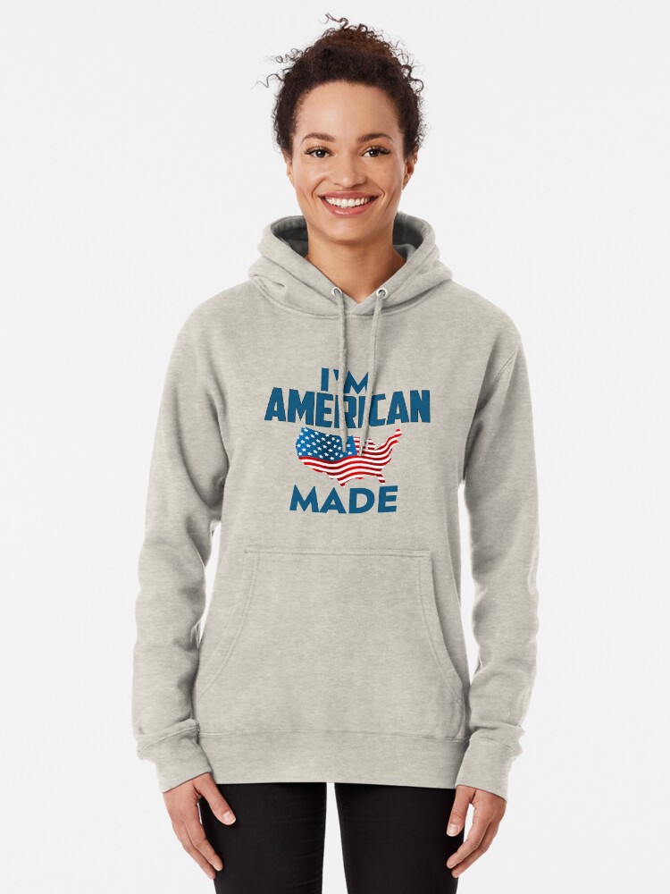 Alternate view of I Am American Pullover Hoodie