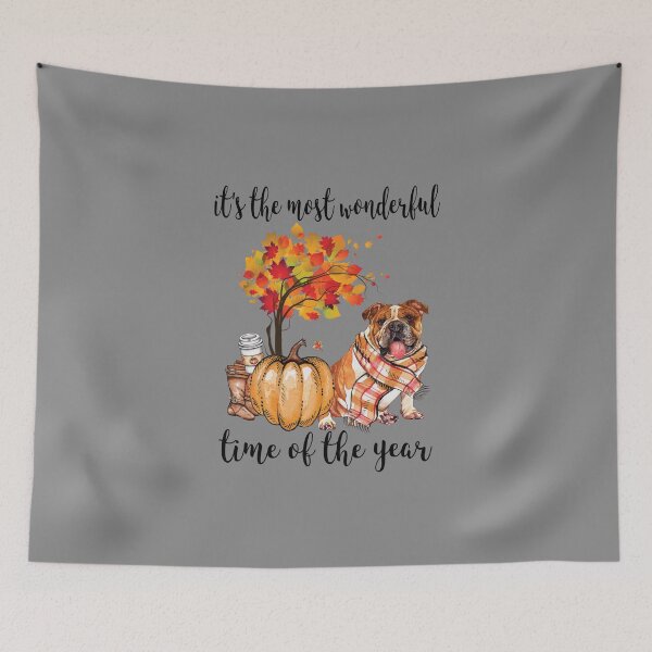 Item preview, Bulldog and Autumn  designed and sold by TeeDoozy.