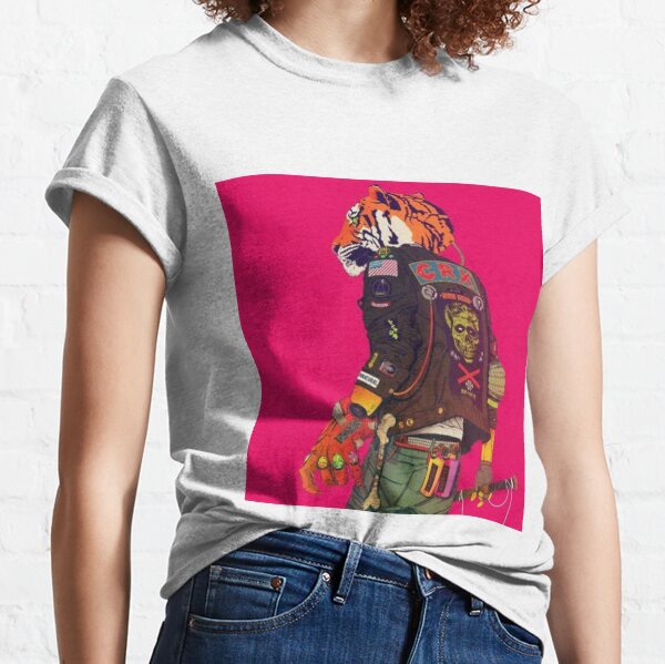 White Tiger Watercolor Ladies' T-shirt Women's Tees 