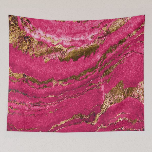 Item preview, Hot Pink and Gold Metallic Marble designed and sold by DonnaSiggy.