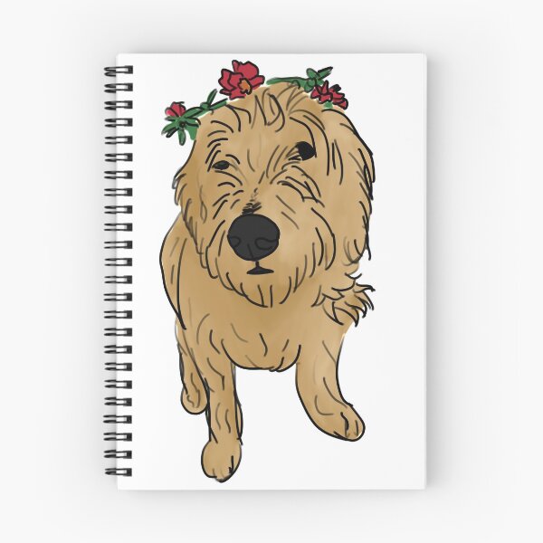 Item preview, Cute Dog with Flower Crown designed and sold by Little-Art-Life.