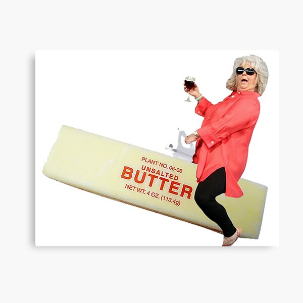 Paula deen riding butter Canvas Print