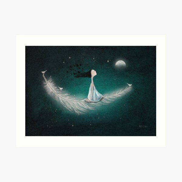 Wherever the wind takes me Art Print