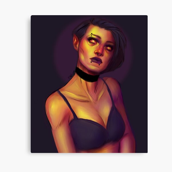 Goth Girl Canvas Prints Redbubble