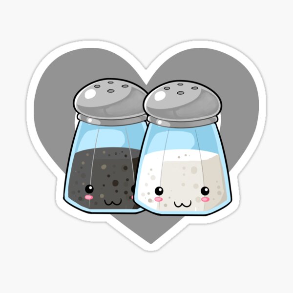 Cute Salt, Pepper, and Paprika Family Sticker for Sale by