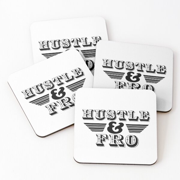 Item preview, Hustle & Fro funny natural hair quote design designed and sold by trueblue0036.