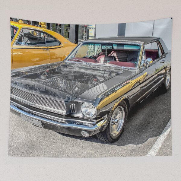 Item preview, Misted Bonnet Grey Ford Mustang at Coffee & Classics designed and sold by Cars around Adelaide.