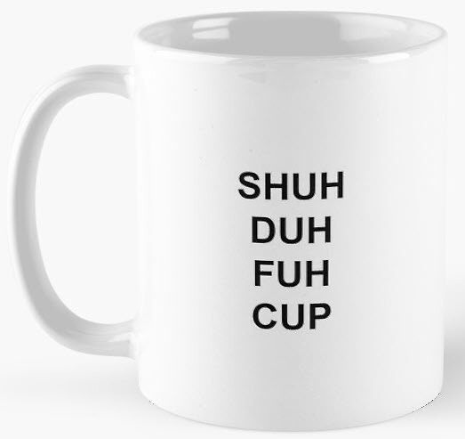 Grindstore Shu Duh Fuh Mug Intérieur 2 Tons Noir, Tasses