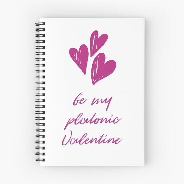 Item preview, Be My Platonic Valentine + Hearts (Pink) designed and sold by JoyofFriendship.