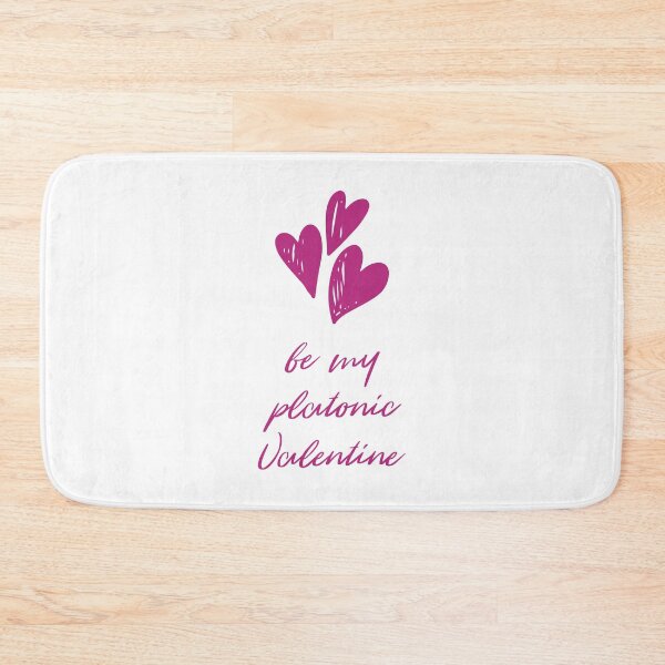 Item preview, Be My Platonic Valentine + Hearts (Pink) designed and sold by JoyofFriendship.