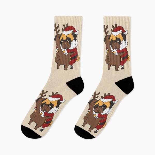 Item preview, Pug Hugs Christmas designed and sold by Huebucket.