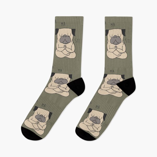 Item preview, Namaste Pug designed and sold by Huebucket.