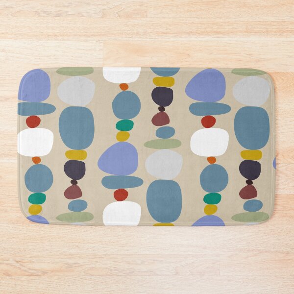 Item preview, Colorful pebble stones tower pattern designed and sold by RetroForHome.