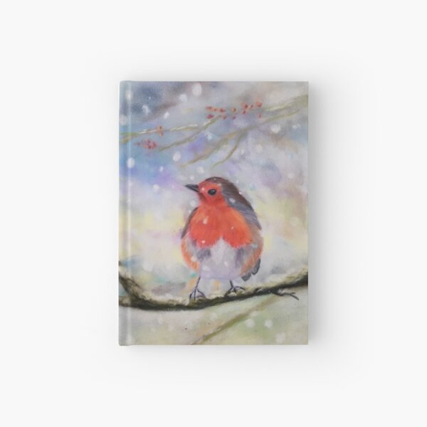 Artikel-Vorschau von Weißer Winter Robin, designt und verkauft von Karen Harding Art and Illustration .