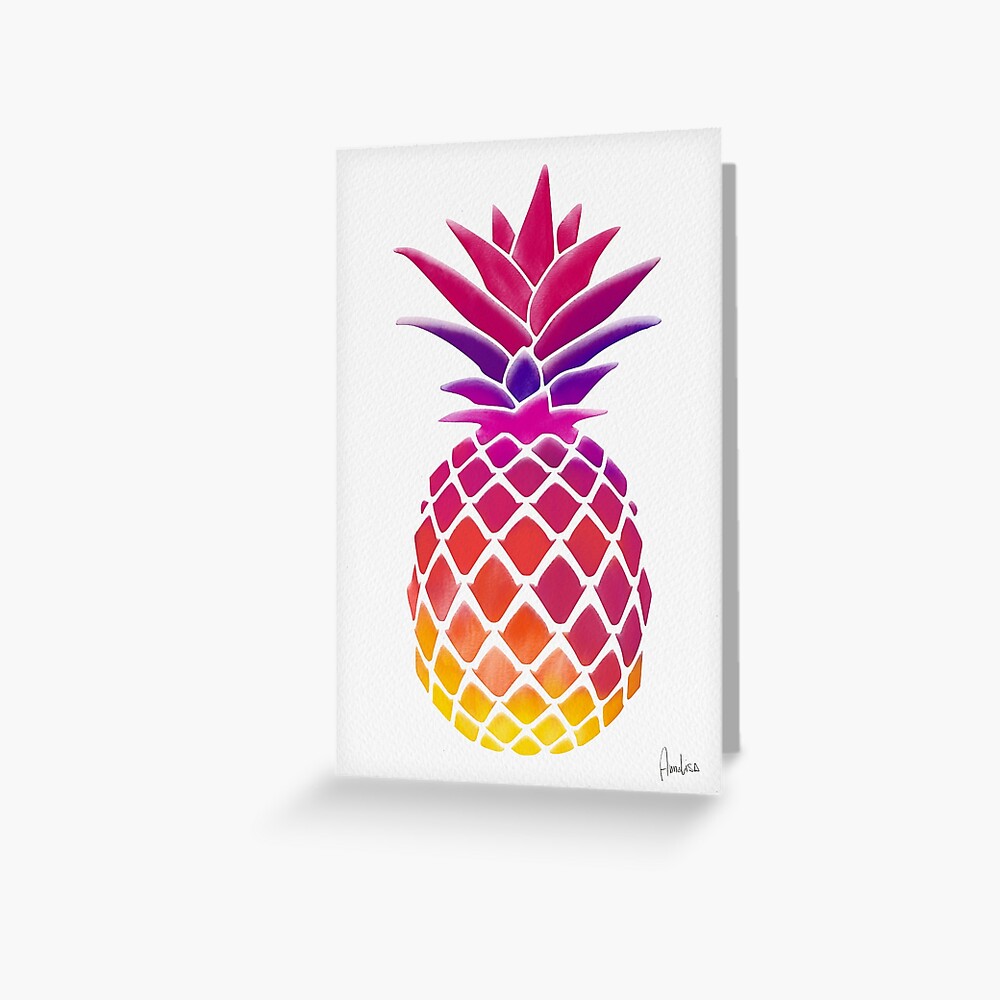 abstract pineapple art