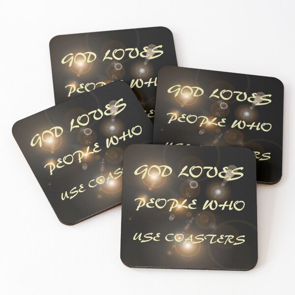 Item preview, God loves Coaster Users designed and sold by Erewego.