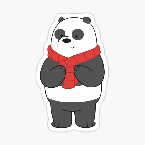 images We Bare Bears Stickers Panda panda sticker by plushism redbubble