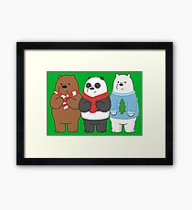 We Bare Bears Framed Print