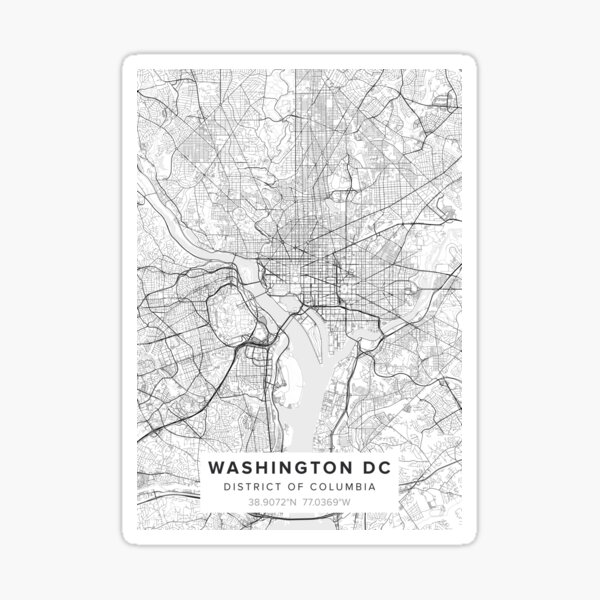 Item preview, Washington DC Map   designed and sold by Kara515.