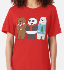 We Bare Bears Slim Fit T-Shirt
