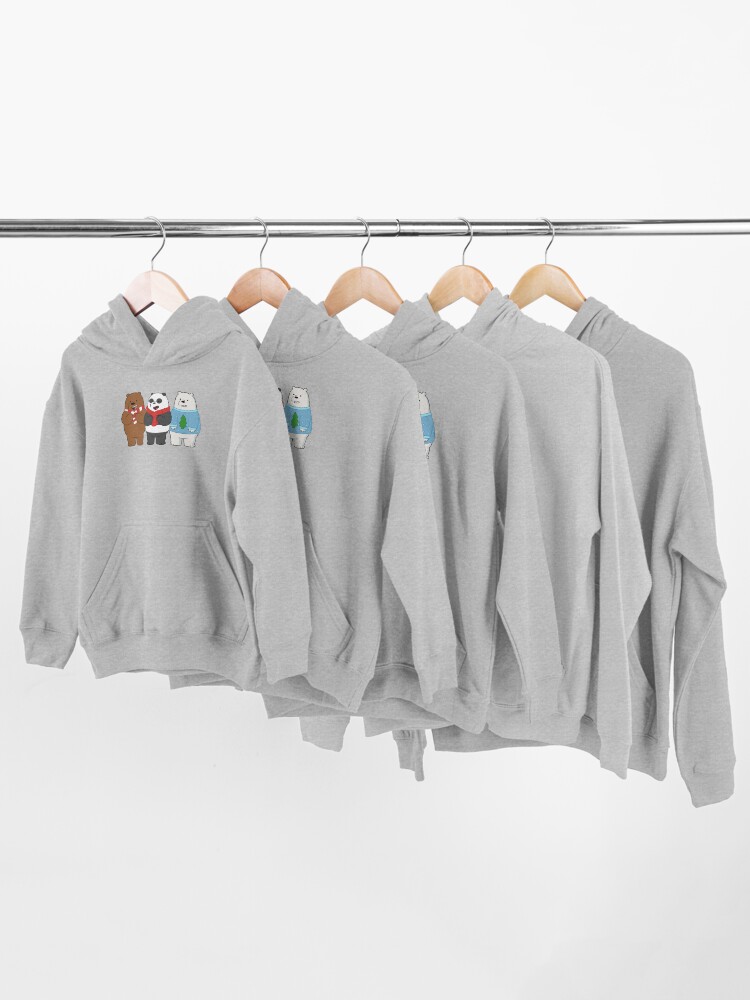 Alternate view of We Bare Bears Kids Pullover Hoodie