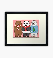 We Bare Bears Framed Print
