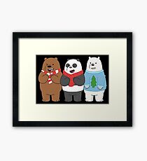 We Bare Bears Framed Print