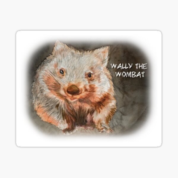 WALLY the Wombat Sticker