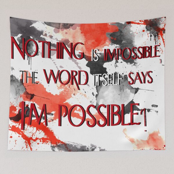 Item preview, nothing impossible  designed and sold by Nora Gad.