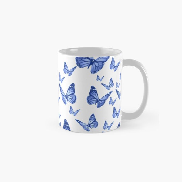 Fluttering Blue Butterflies Classic Mug