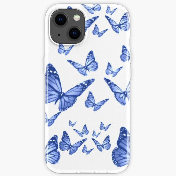 Fluttering Blue Butterflies iPhone Soft Case