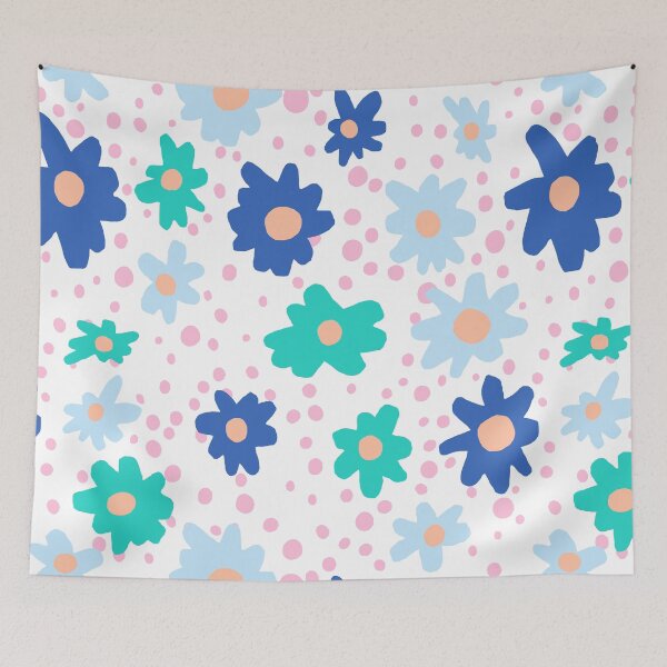 Item preview, Blue Floral designed and sold by MegMakesBiz.
