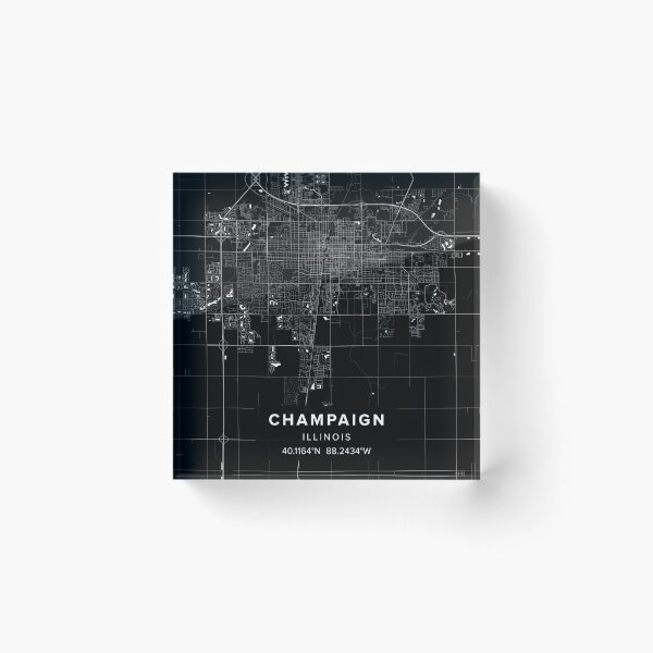 Item preview, Champaign Map  designed and sold by Kara515.