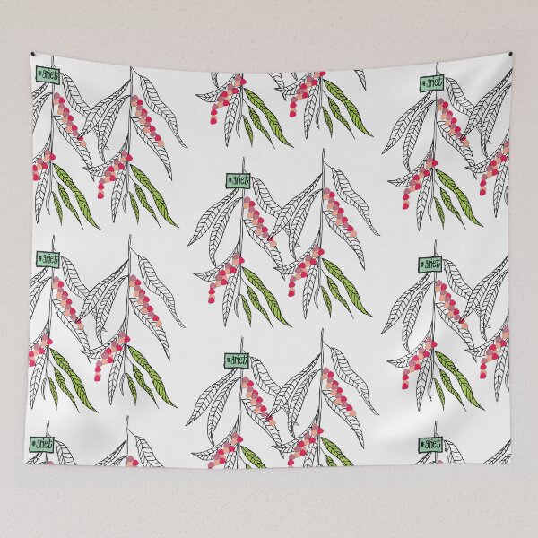 Item preview, Weskus Pepper Tree Handdrawn designed and sold by KrispShopping.