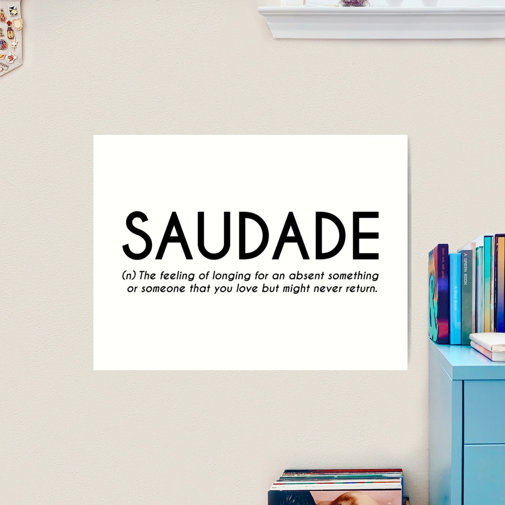 Saudade Definition Printable Wall Art Portuguese Definition 