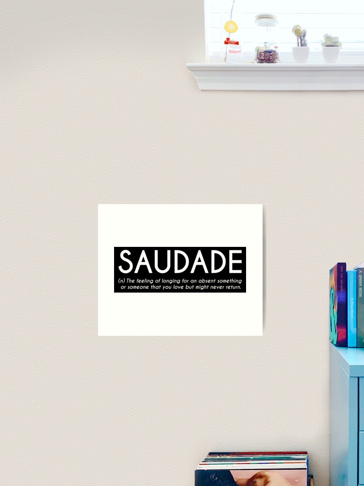 Saudade - Portuguese Word Definition Pin for Sale by Everyday Inspiration