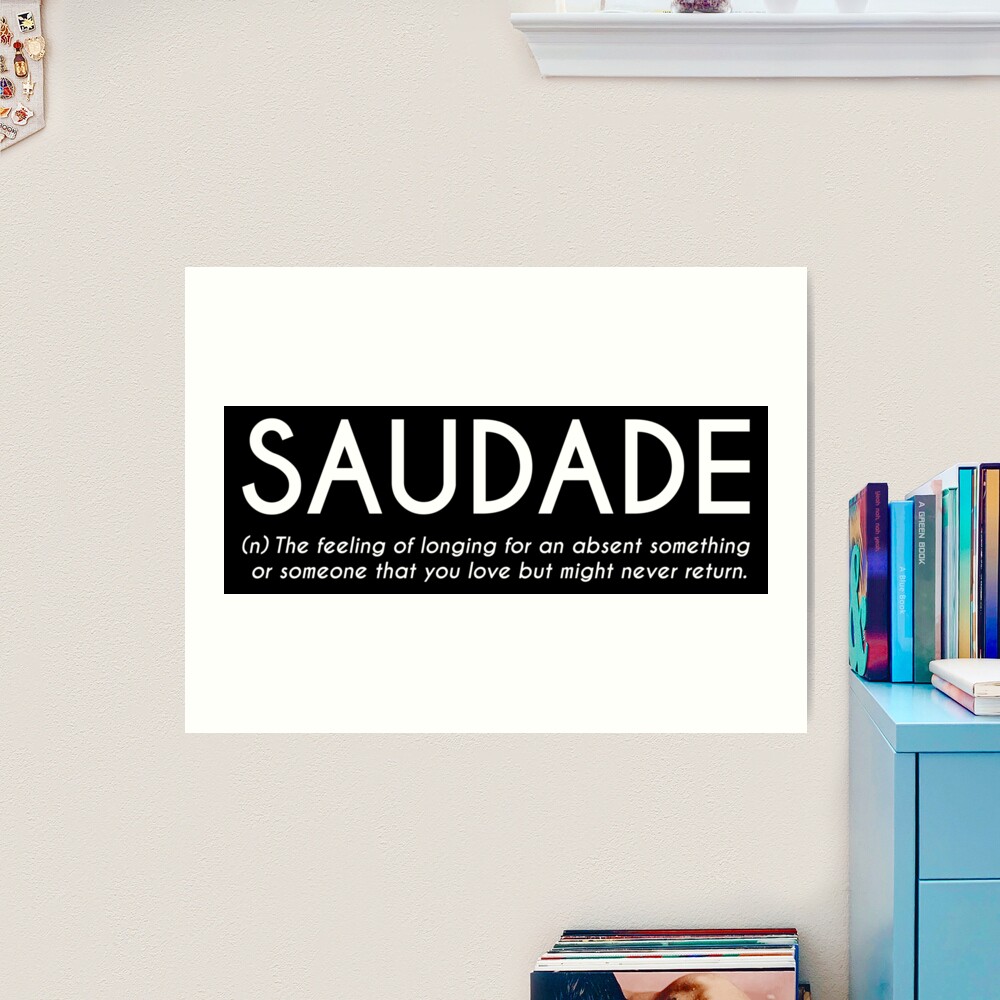 Saudade - Portuguese Word Definition Pin for Sale by Everyday Inspiration