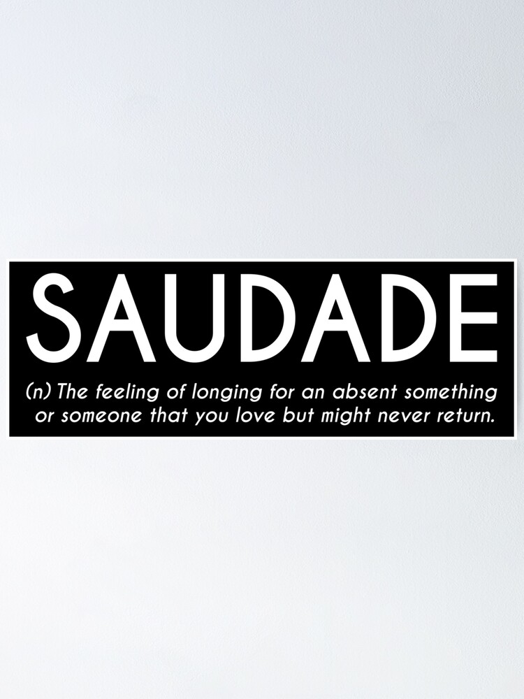 Saudade - Portuguese Word Definition Pin for Sale by Everyday Inspiration