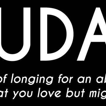 Saudade - Portuguese Word Definition | Greeting Card