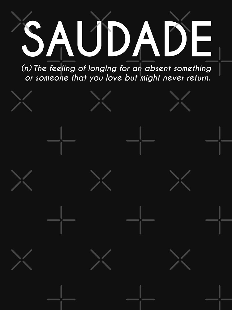 Saudade Definition In White Men's T-Shirt