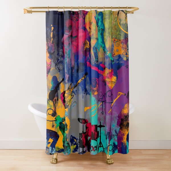 Rock band Shower Curtain