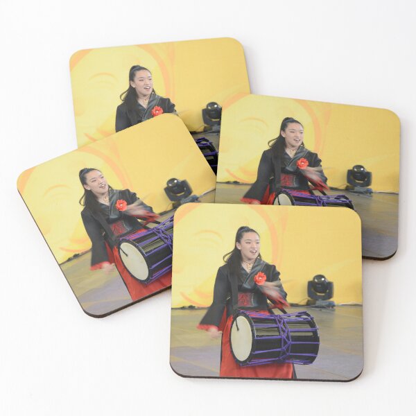 Item preview, Japanese Girl Beating a Traditional Drum 4 designed and sold by Mike Ashley.