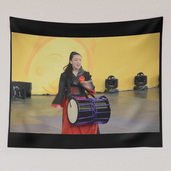 Item preview, Japanese Girl Beating a Traditional Drum 4 designed and sold by Mike Ashley.