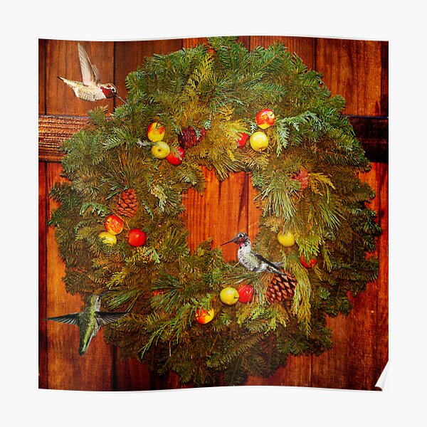 Happy Hummingbird Holidays Poster